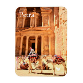 Petra - Tesoro y camellos - imán de nevera