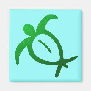 Petroglifo hawaiano de Honu - imán