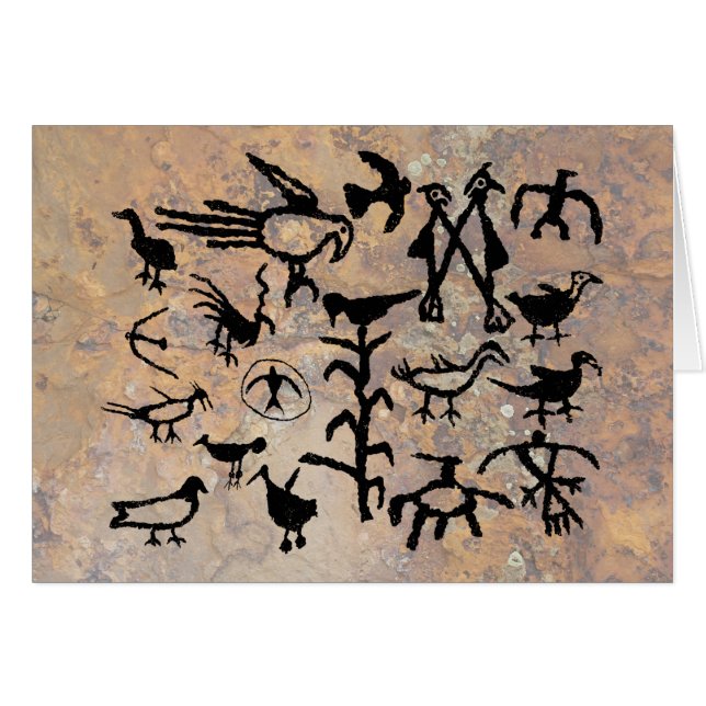 Petroglifos de aves de Río Grande (Anverso (Horizontal))