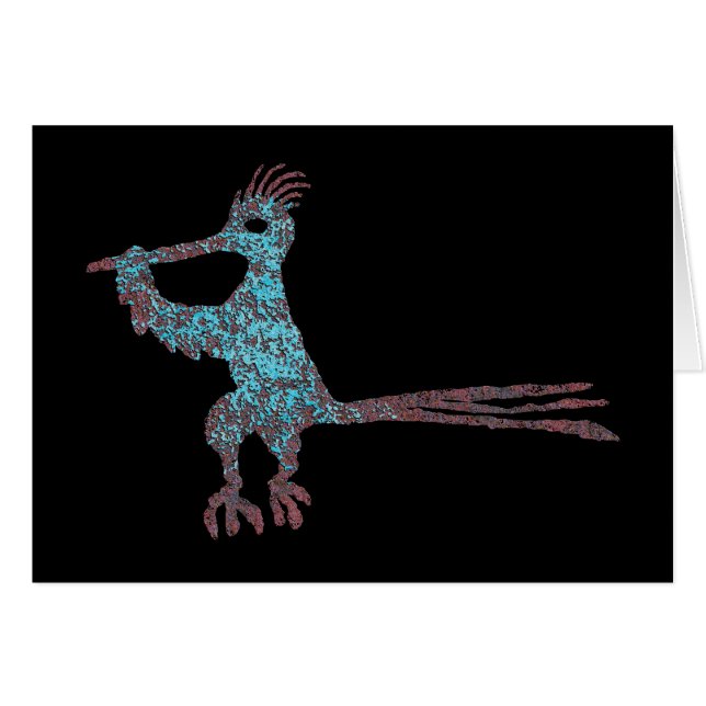 Petroglyph, Nuevo México Road Runner (Anverso (Horizontal))