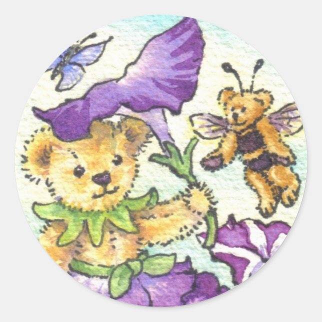 Petunia Teddy Pegatina (Anverso)