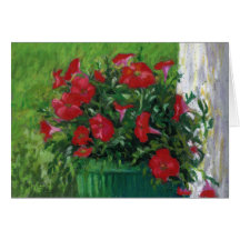 "Petunias rojas "