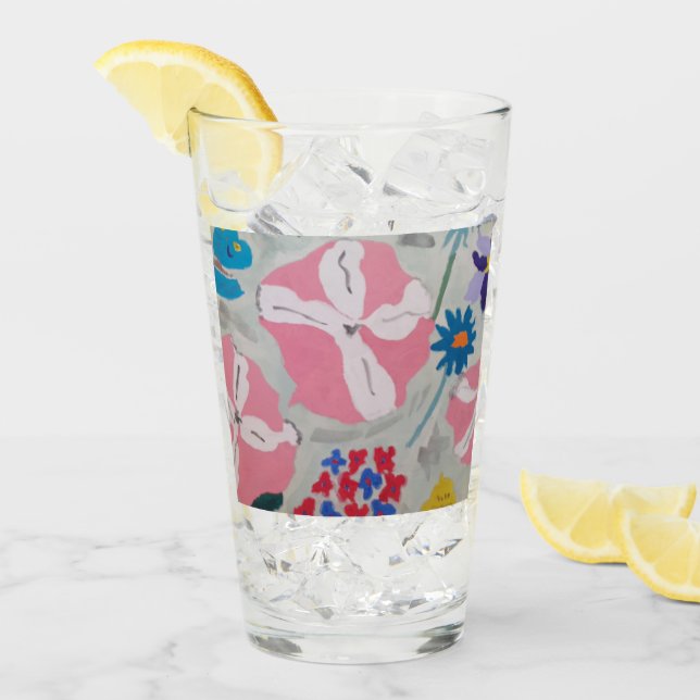 Petunias y flores de verano (Anverso (hielo))