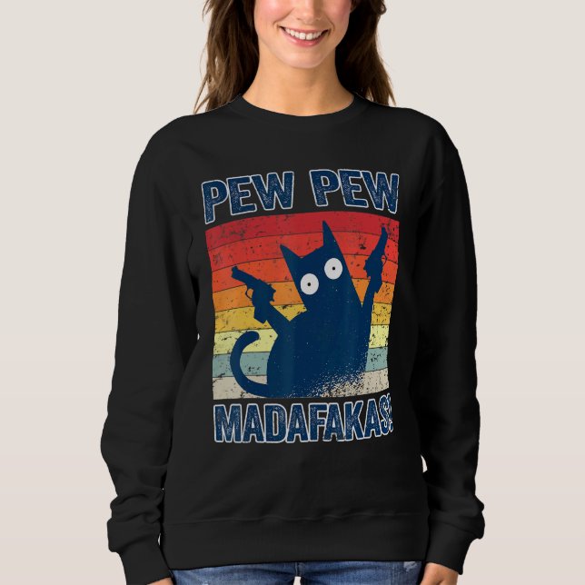 Pew Pew Madafakas Gatos Tops Summer Pajamas Pew Pe (Anverso)