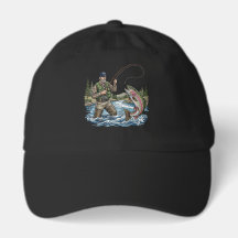 Pez en sombrero de pesca
