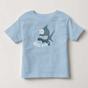 Pez Grande - Camiseta de jersey fina para niños pe