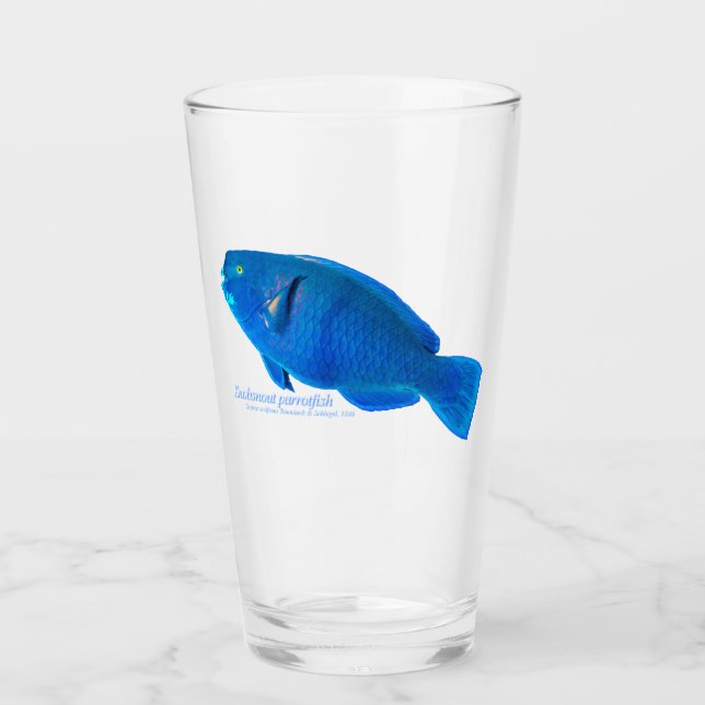 Pez loro de nariz de pomo Taza de vidrio (Anverso)