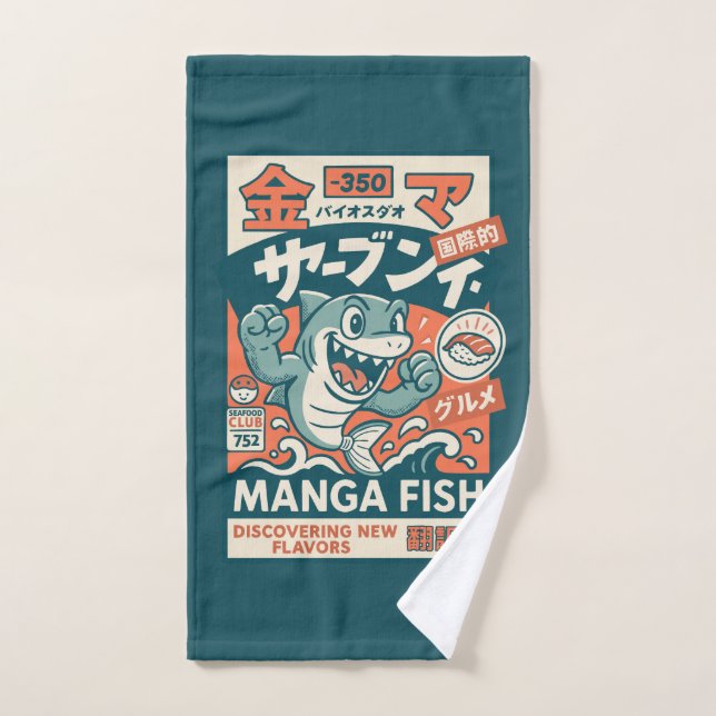 Pez Manga (Toalla de mano)