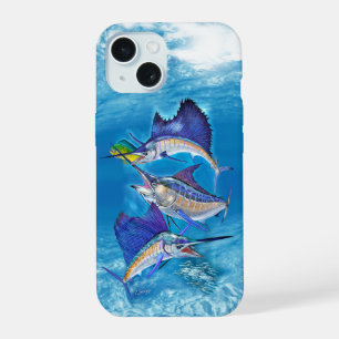 Pez vela, Marlin, Maui, superpuestos sobre el Océa