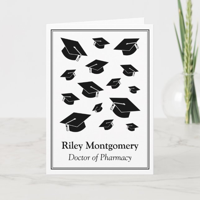 PharmD Médico de la tarjeta de graduación de farma (Anverso)