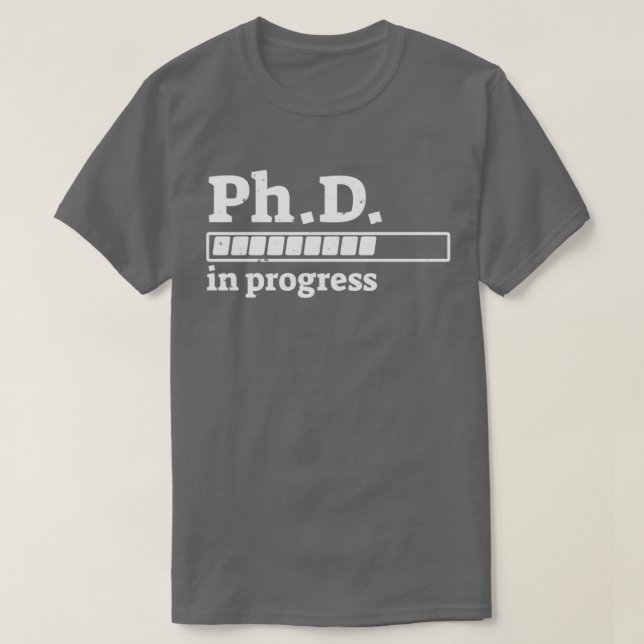 PhD en curso Graduación Camisa de la barra de prog (Diseño del anverso)