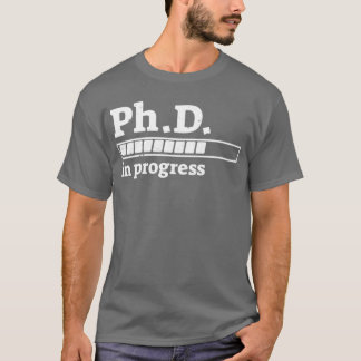 PhD en curso Graduación Camisa de la barra de prog