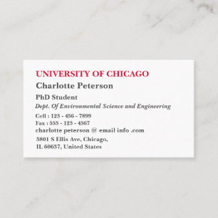 PhD simple - Tarjeta de presentación para estudian