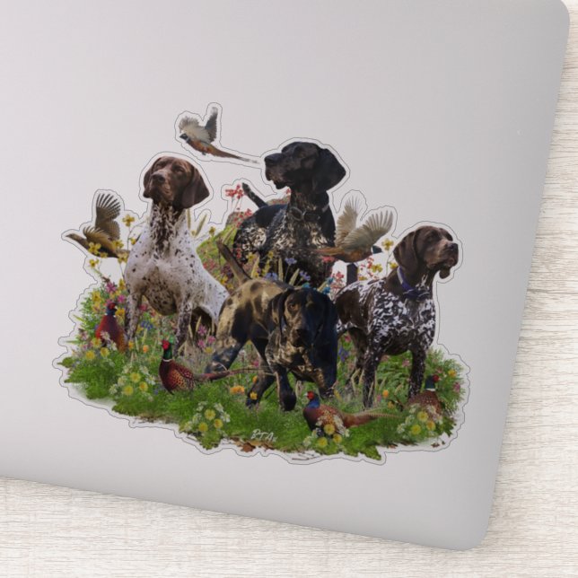 Pheasant de caza con pegatina del SGP (Detalle)