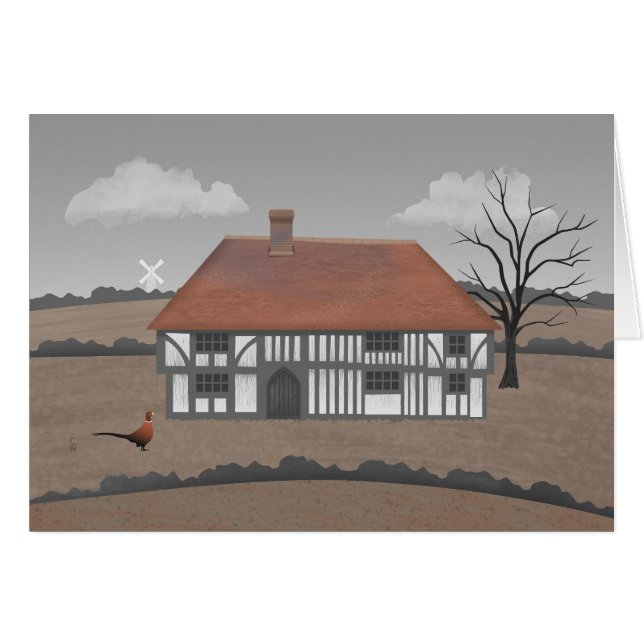 Pheasant Farmhouse Card (Anverso (Horizontal))