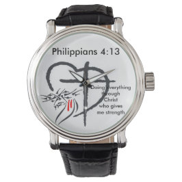 Phil 4:13 reloj masculino