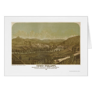 Philippi, mapa panorámico de WV - 1861
