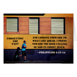 Philippians 3:13-14 olvidando la tarjeta pasada