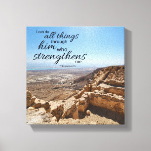 Philippians 4:13 Lienzo Envuelto