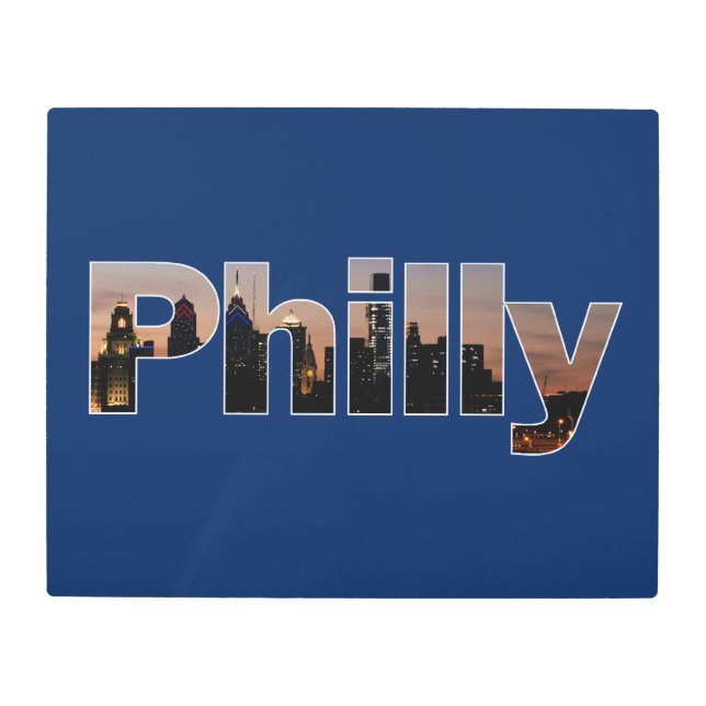 Philly pone letras a arte metalizado de la pared (Anverso)