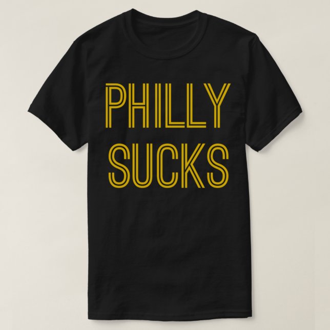 Philly Sucks (Texto Dorado) Camiseta Esencial (Diseño del anverso)