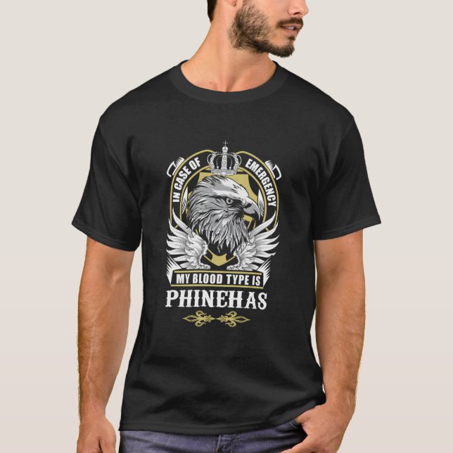 Phinehas Nombre Camiseta - En Funda De Emergencia  (Anverso)