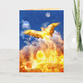 Phoenix Bird RISE POR ENCIMA DE SU Tarjeta DE PROB