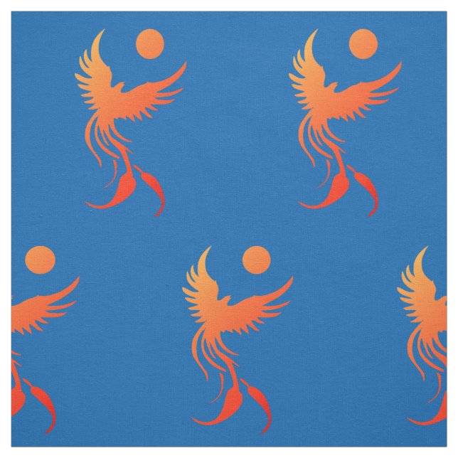 Phoenix de levantamiento en tela de las llamas (Retal)