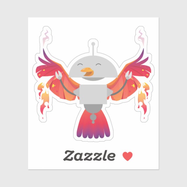 Phoenix Mia Pegatina (Hoja)