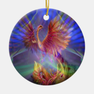 Phoenix que sube alrededor del ornamento