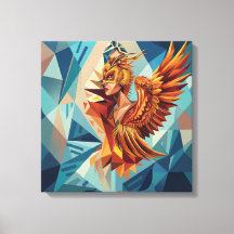 Phoenix Rise – Arte mural en lienzo estirado moder