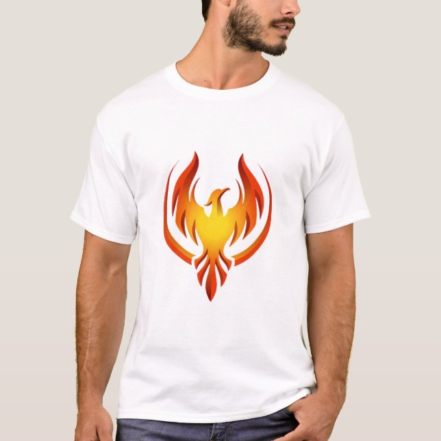 Phoenix Rising: Audaz Camiseta Gráfica Inspirada E (Anverso)