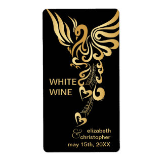 Phoenix Rising Etiquetas de vino para bodas person