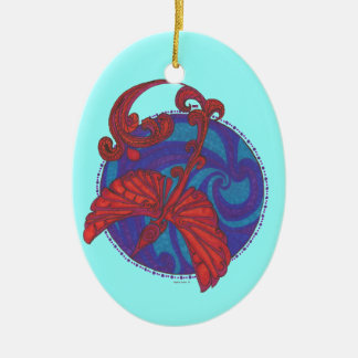 Phoenix sobre los ornamentos del agua