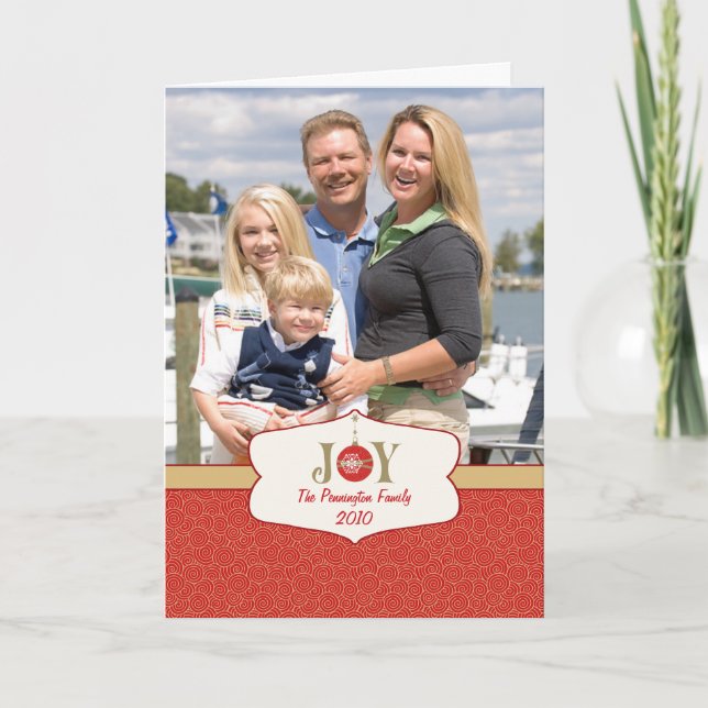 Photocard del personalizable del navidad del (Anverso)