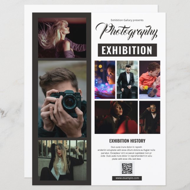Photography Exhibition Flyer Template (Anverso / Reverso)