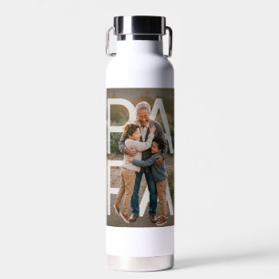PhotoPop Papá Botella de Agua Personalizada con Fo