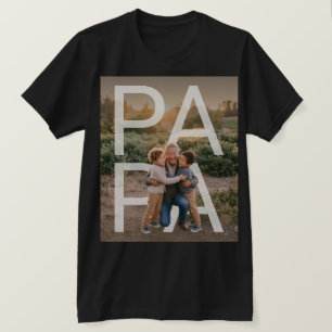 PhotoPop Papá Camiseta Personalizada con Foto de F