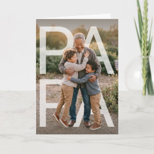 PhotoPop Papá Tarjeta de Foto Personalizada