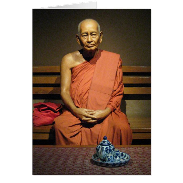 Phra Dhammayanmuni... Tarjeta monje budista (Frente)