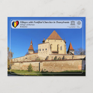 PHS de la UNESCO - Pueblo de Biertan Tarjeta posta