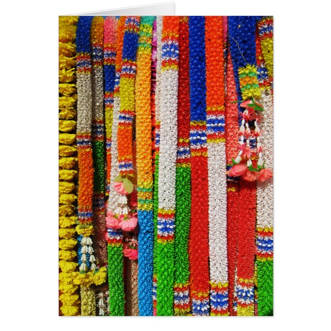 Phuang Maalai - Tarjeta de Garland floral tailande (Frente)