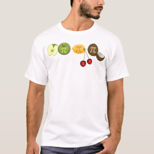 Pi Day, Pi en varias camisetas de fruta