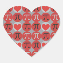 Pi de Amor y Corazones © - Pegatinas de regalo del
