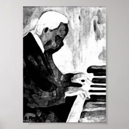 Pianista Jazz O Indian Ink Artwork Impresiones