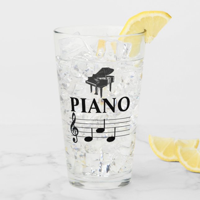 Piano Dad Grand Piano Pianista Music Note (Reverso (hielo))
