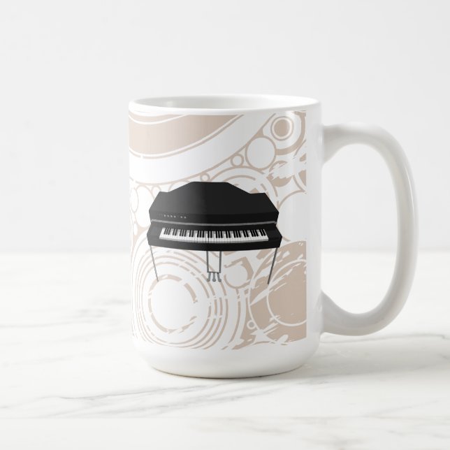 Piano de cola eléctrico: modelo 3D: Taza de café (Derecha)