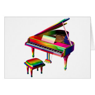 Piano de color arcoiris