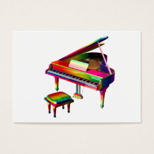 Piano de color arcoiris