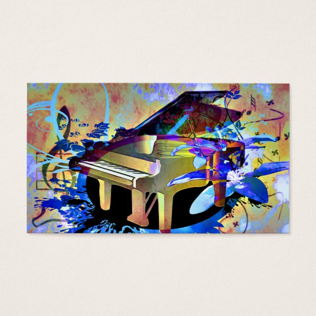 Piano de color digital funky (Frente)